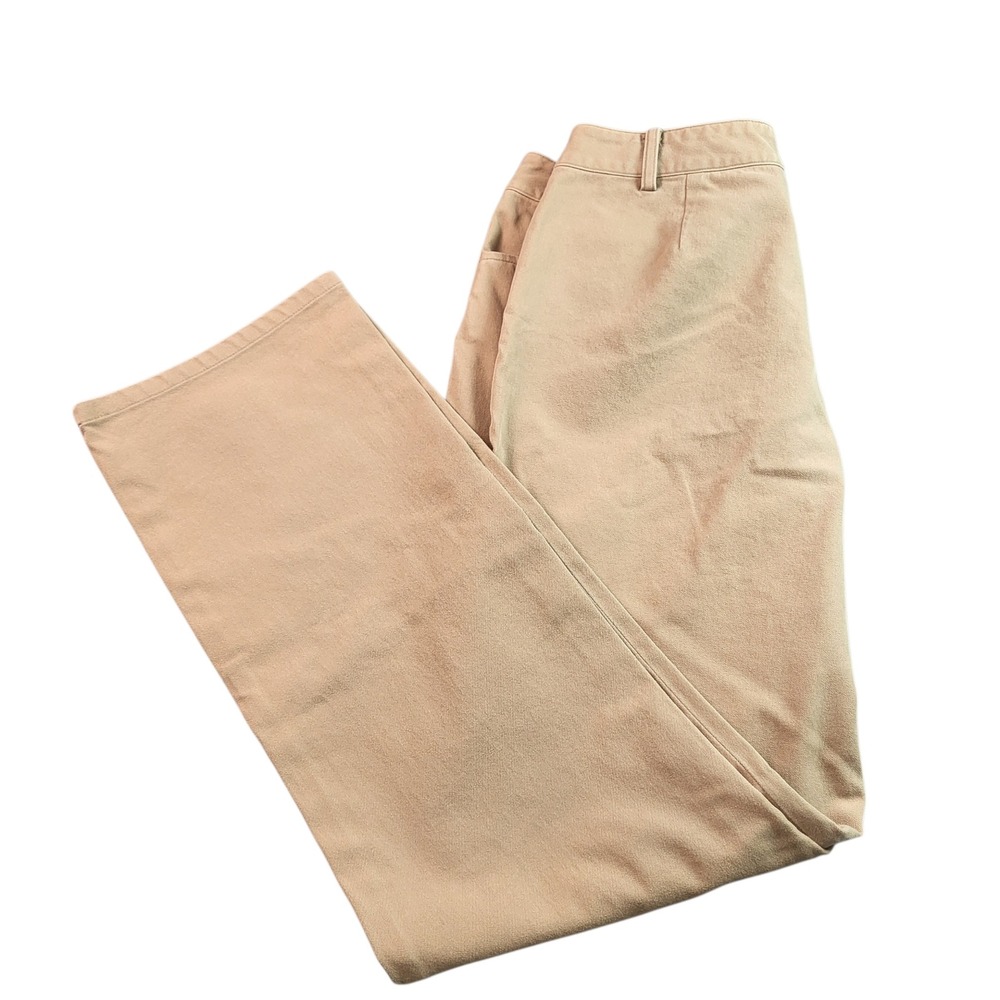 Lauren Ralph Lauren Tan Khaki Straight Leg Cotton Stretch Pants Womens Size 8